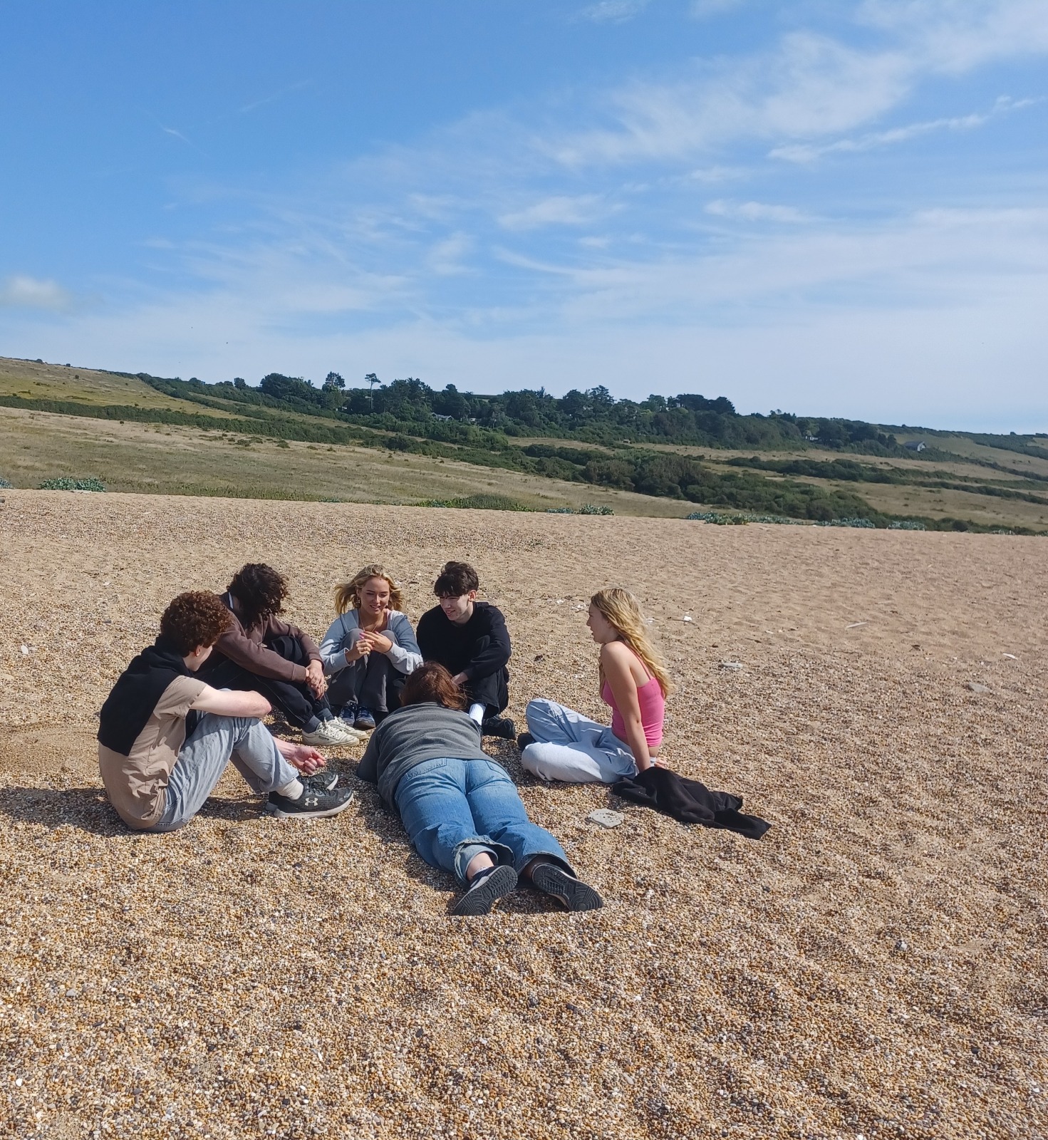 teens on the beach